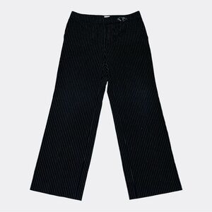 Armani Collezioni Striped Wide Leg Mid Rise Pants Size 10